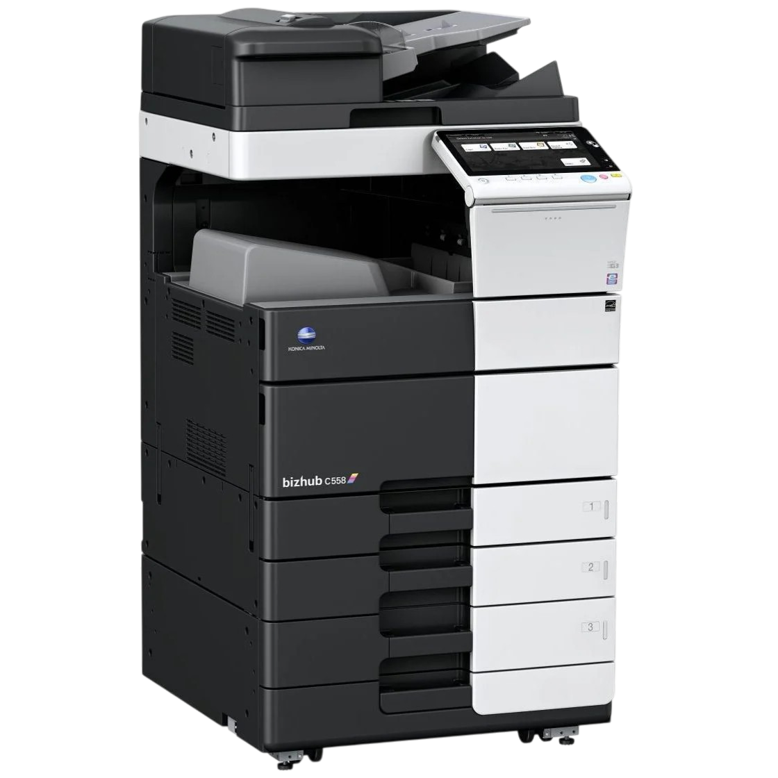 Konica Minolta bizhub C558 impresora multifuncional A3 color en Paraguay vista frontal